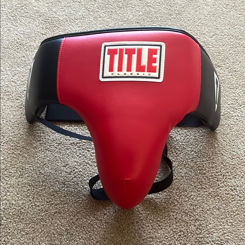 Classic Red and Black Groin Protector